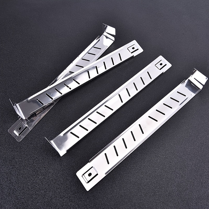 4pcs/set Outdoor Gas Stove Wind Screen Foldable Wind Shield Stainless Steel Burner Screen
