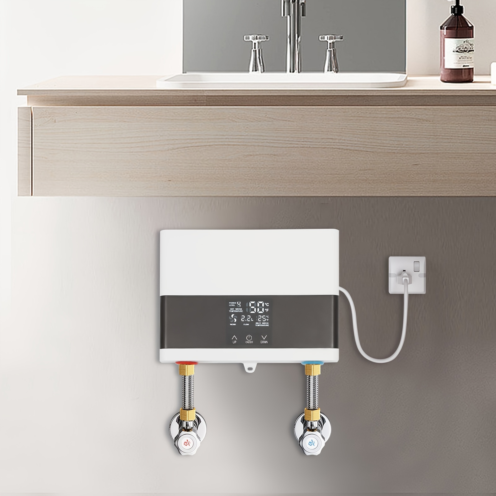 Electric Tankless Water Heater Temperature Instant Temu