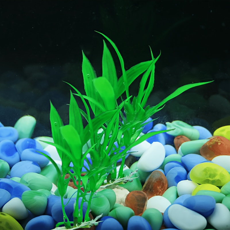Image of 2pcs Artificial Aquatic Plants, Realistic Underwater For Aquarium, Safe Non-toxic Plastic Fish Tank Ornament For Freshwater And Saltwater