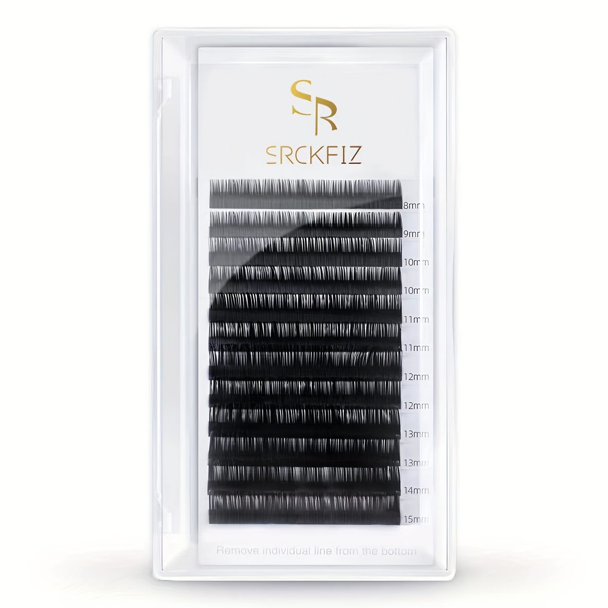 Image of C-0.15mm Eyelash Extensions Mink Lash Extensions Individual Lashes Matte Black Natural Eyelash Extensions Volume Lash Extensions Supplies 8-15mm Mix Tray
