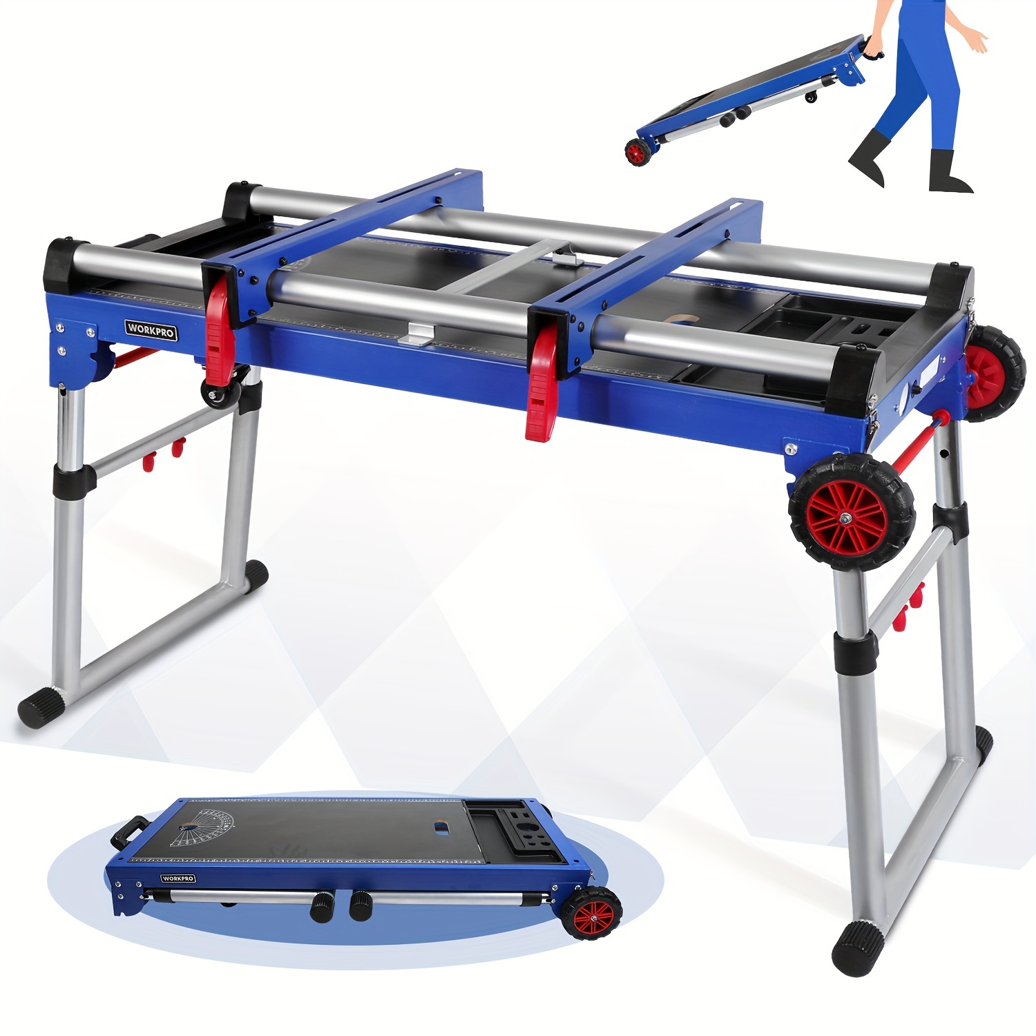 

Stand, Workpro Portable Folding - Detachable Stand For Woodworking