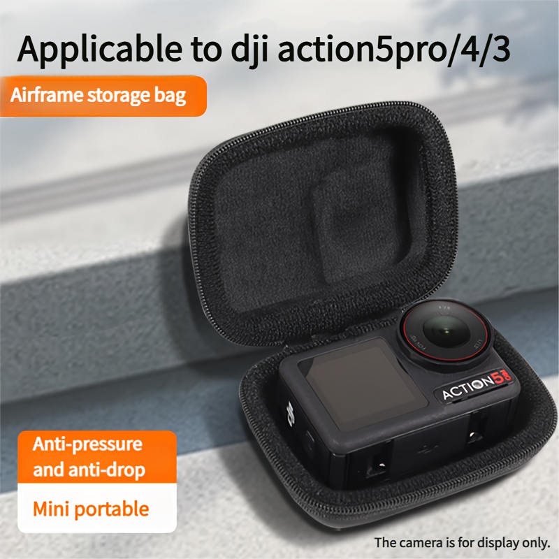 TEMU 1pc Protective Camera Bag For /4/5 Pro | Portable Hard Shell Small Digital Camera Bag | Sports Camera Shockproof And Scratch Resistant Travel