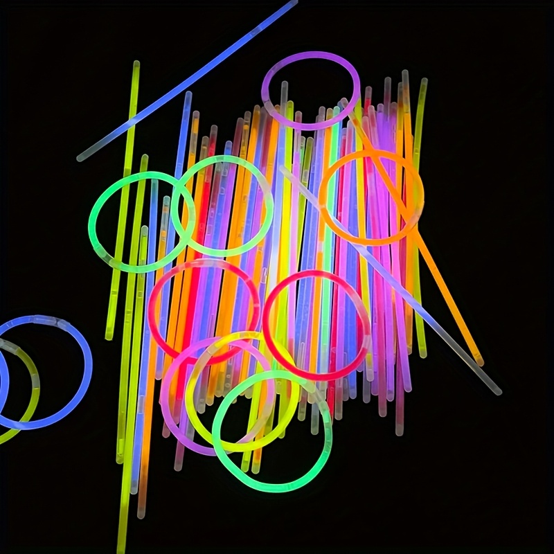 30 barras luminosas, pulseras fluorescentes/  en    ,   y fáciles de usar, adecuadas para crear   en festivales de   o registros en    . color aleatorio. color aleatorio