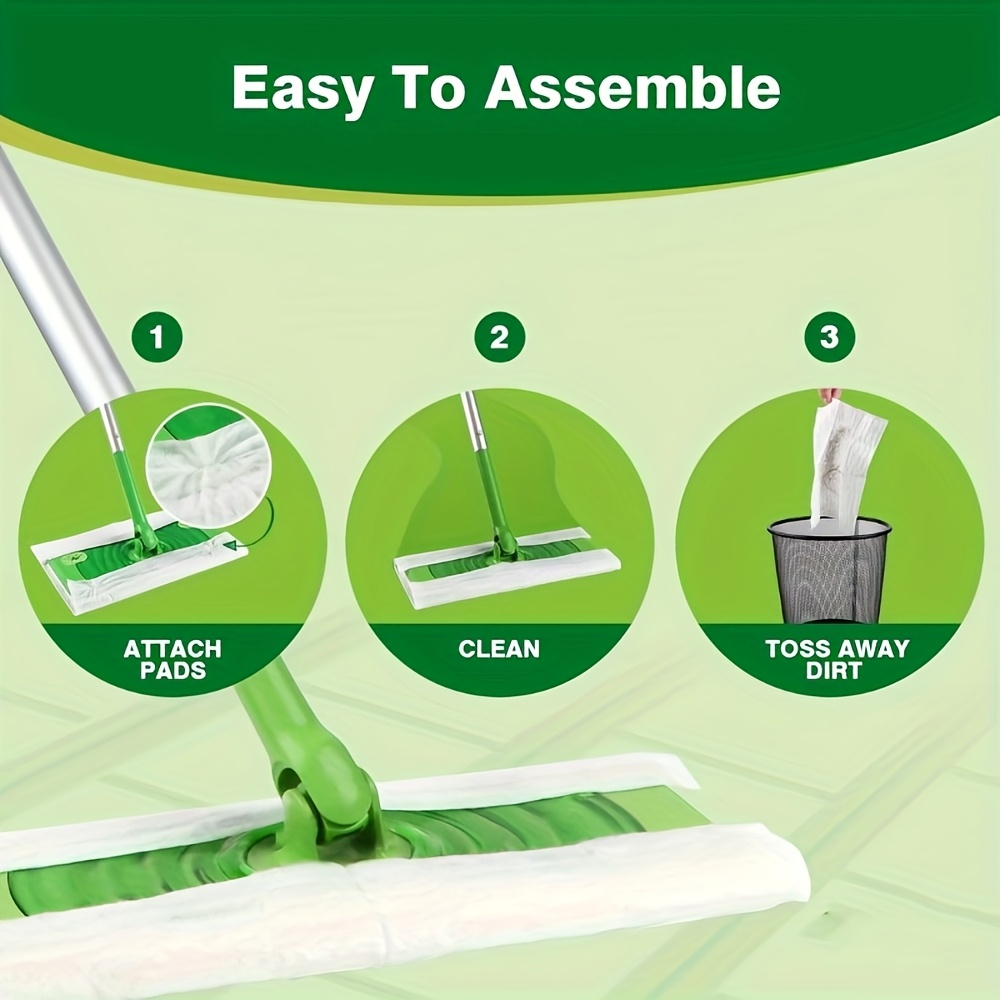 100 Disposable Dust Removal Cloths for Household Use, Electrostatic Mop for Cleaning Floor Tiles And Surfaces