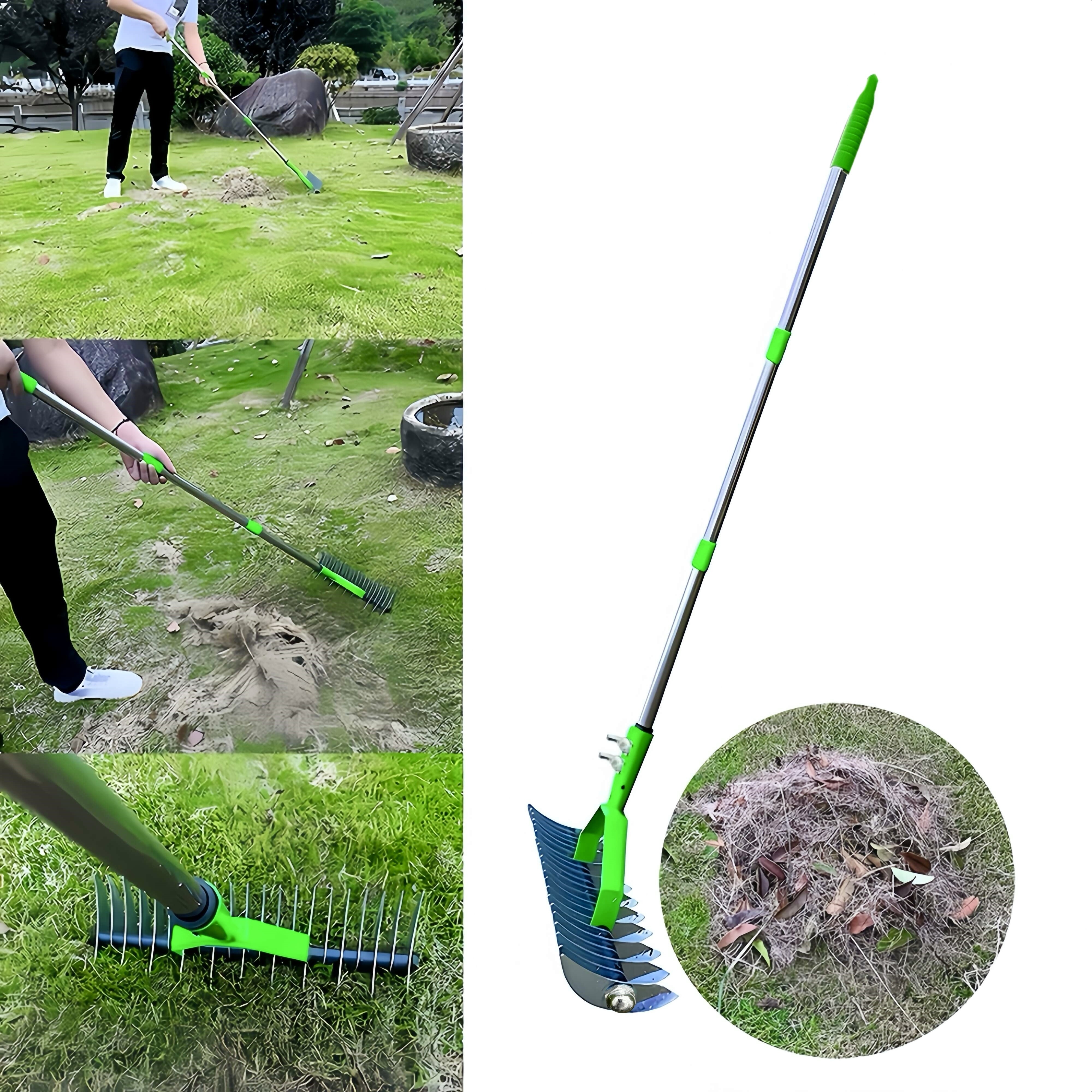 Garden Rake in Use