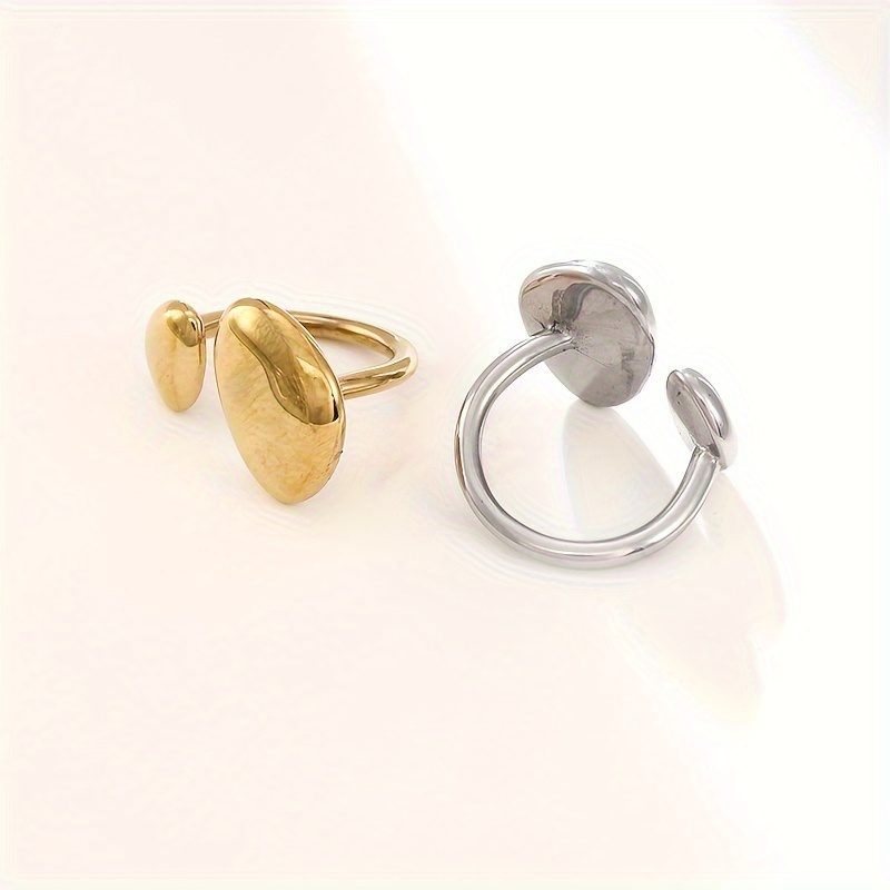 Titanium Steel Fashionable Open Ring for Women