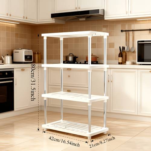 1 layer shelf 4 tier hollow storage rack for kitchen bathroom balcony potted plants books space saving organizer utility racks