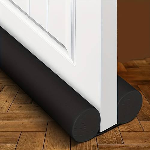 1pc commercial grade sponge material door sealing strip that does not stick to the door prevents dust and insects