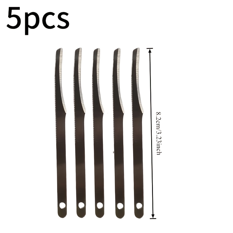 Image of 5pcs Stainless Steel Dead Skin Remover Foot Scraper Set - Length 8.2cm/3.22 Inches, And Portable, Designed For Dead Skin Removal, Unisex