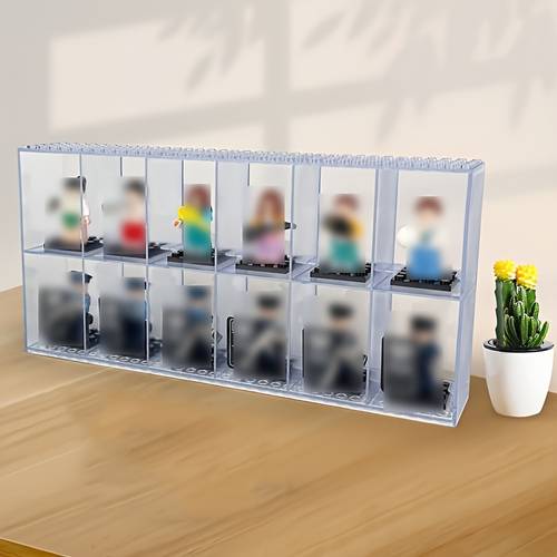 mini figure display box set dust proof display box for displaying figures and collectibles plastic home decor