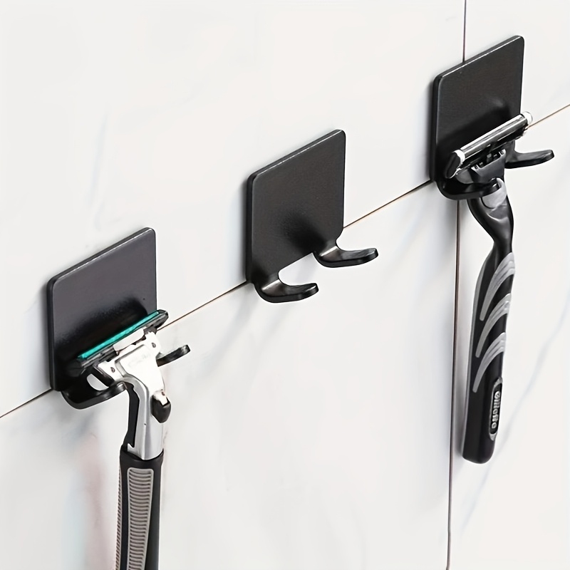 TEMU Set da 3/5 pezzi Ganci a muro per rasoio senza e , portaoggetti da bagno, per casa e dormitorio, organizzatore per accessori da barba, porta