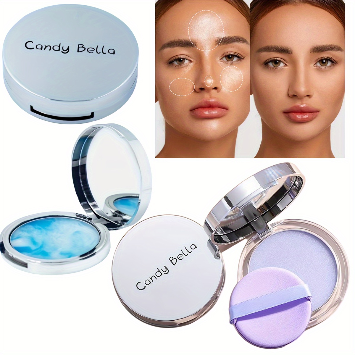

Candy Bella Matte Oil-free Setting Powder: Medium Coverage, Durable Matte Finish, Suitable For All Skin Types And Skin Tones