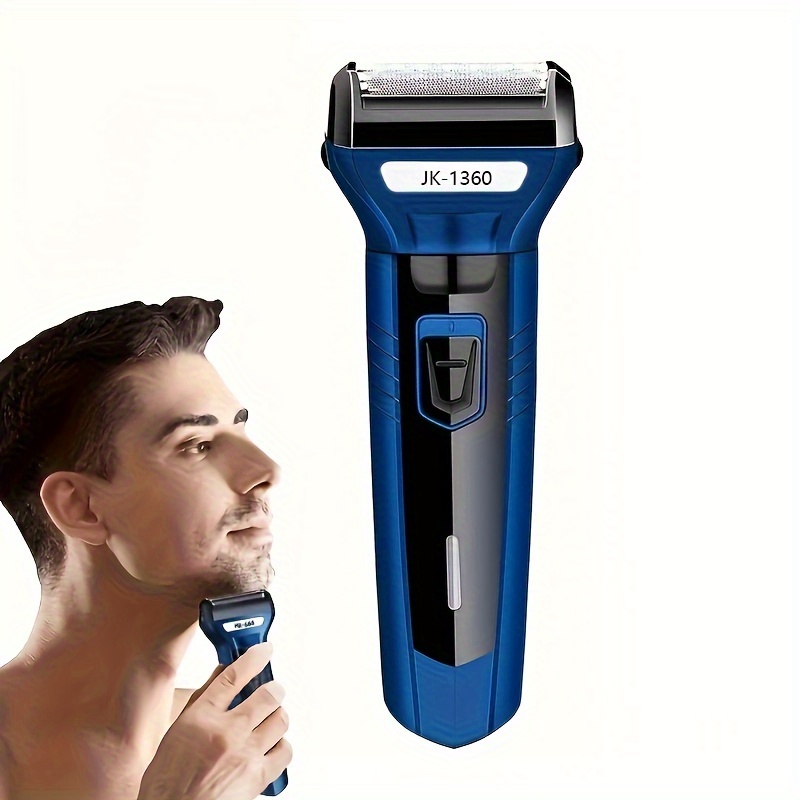 Afeitadoras eléctricas para hombres, maquinilla de afeitar eléctrica 4 en  1, resistente al agua seca, húmeda, afeitadora facial giratoria portátil  con