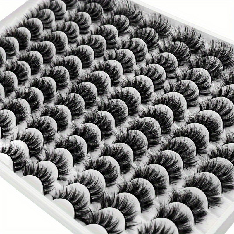 

48 Pairs Fluffy Mink Lashes Natural Lashes Extension For Party Stage Festival Eye Makeup - Eyes Makeup Sets For Mother