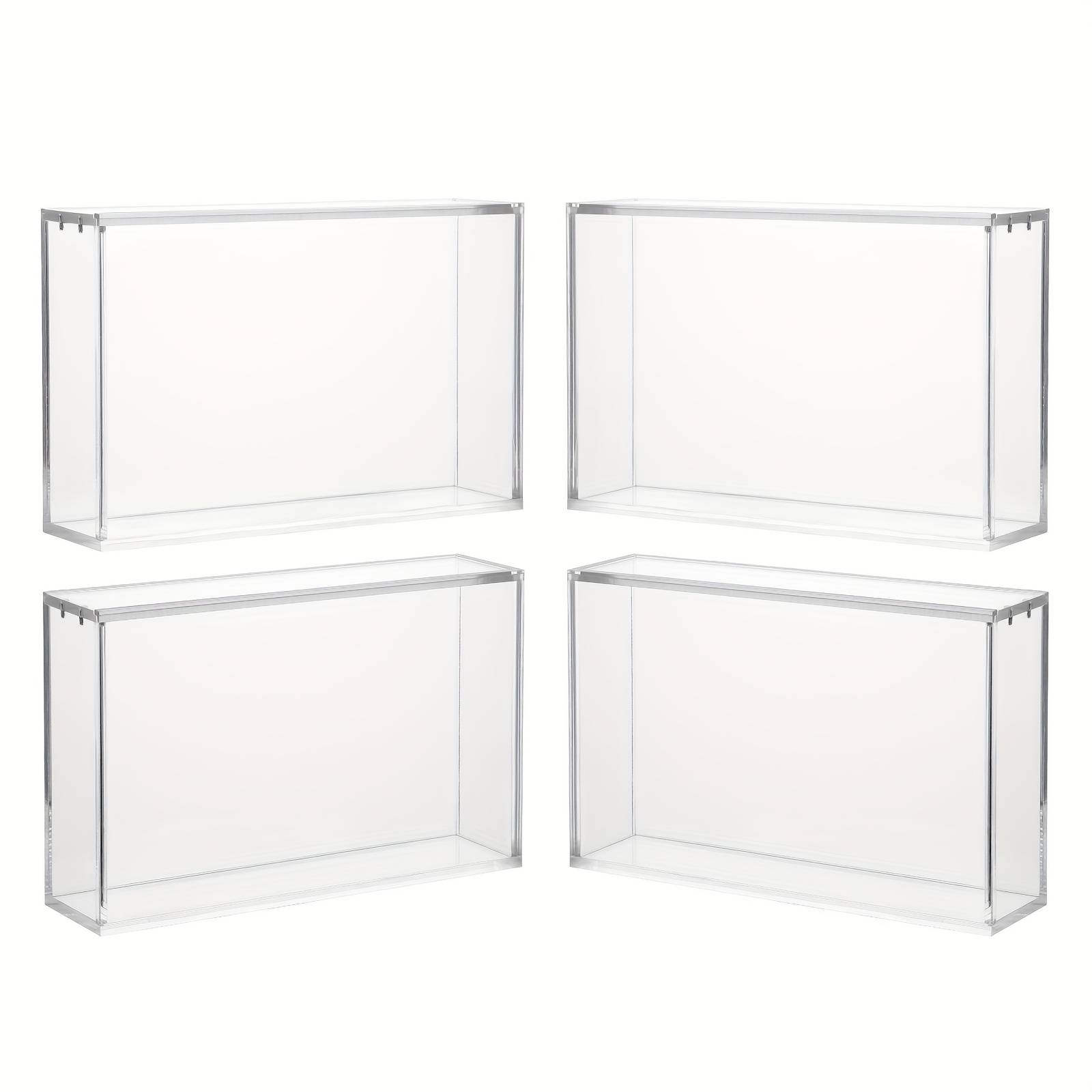 2 4pcs acrylic display case thick showcase - Temu