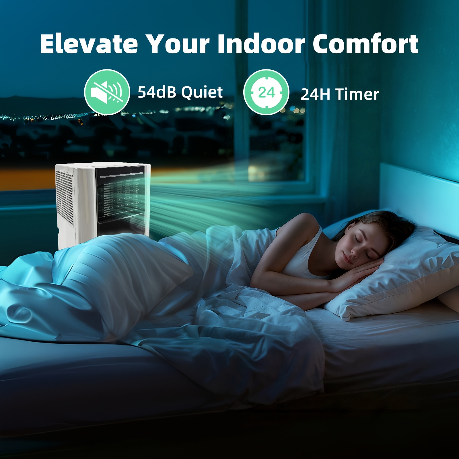 8000 BTU Portable Conditioners, 3-In-1 Cooling AC Unit W/... product image 6