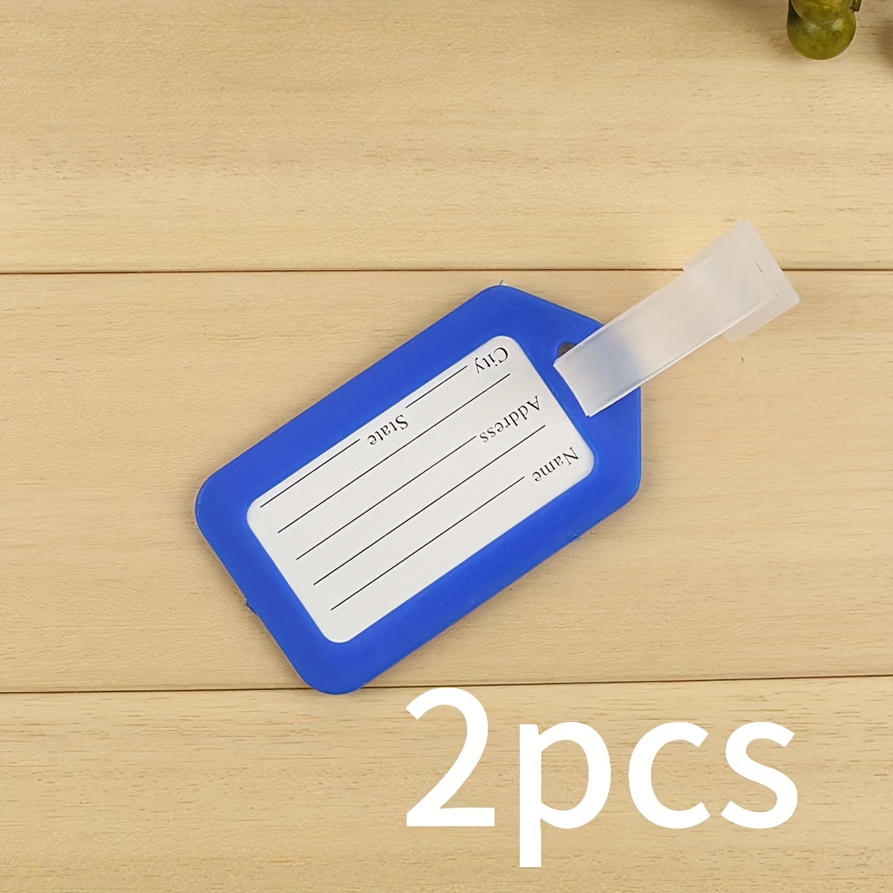 2pcs Plastic PP Luggage Tag for Travel Bag Identification