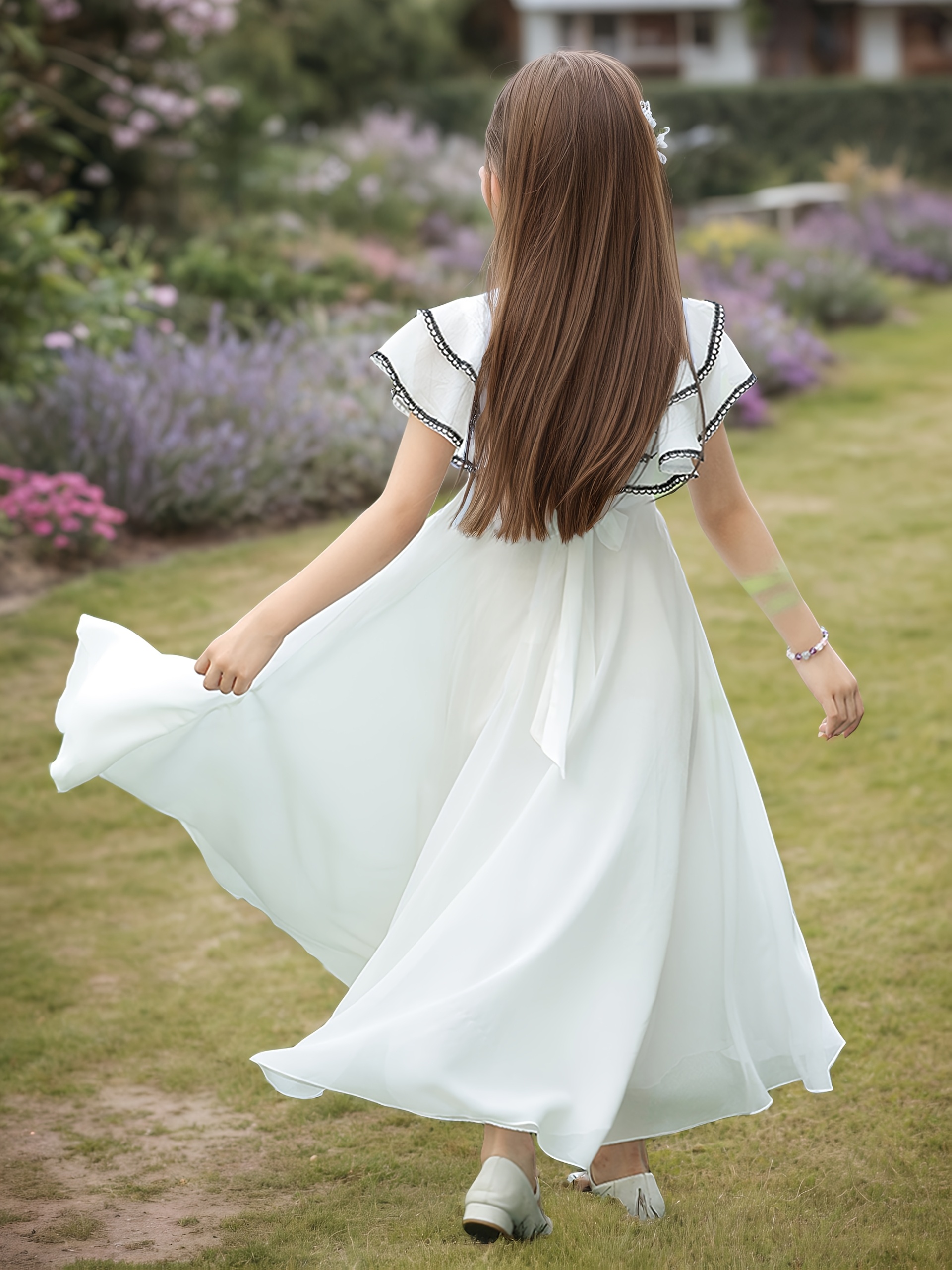 basic solid color casual outing dress girls - Temu Oman