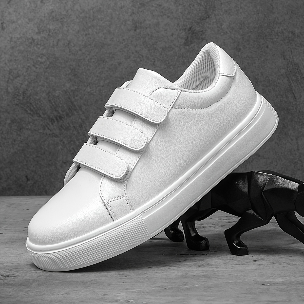 Vepose Women's Fashion Sneakers - Comfortable Leather Casual Dress Sneakers 2.0, White, Size 6.5
