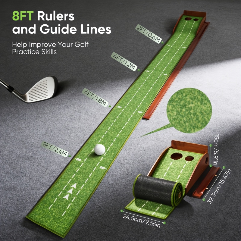 Automatic Ball-Returning Golf Putting Mat
