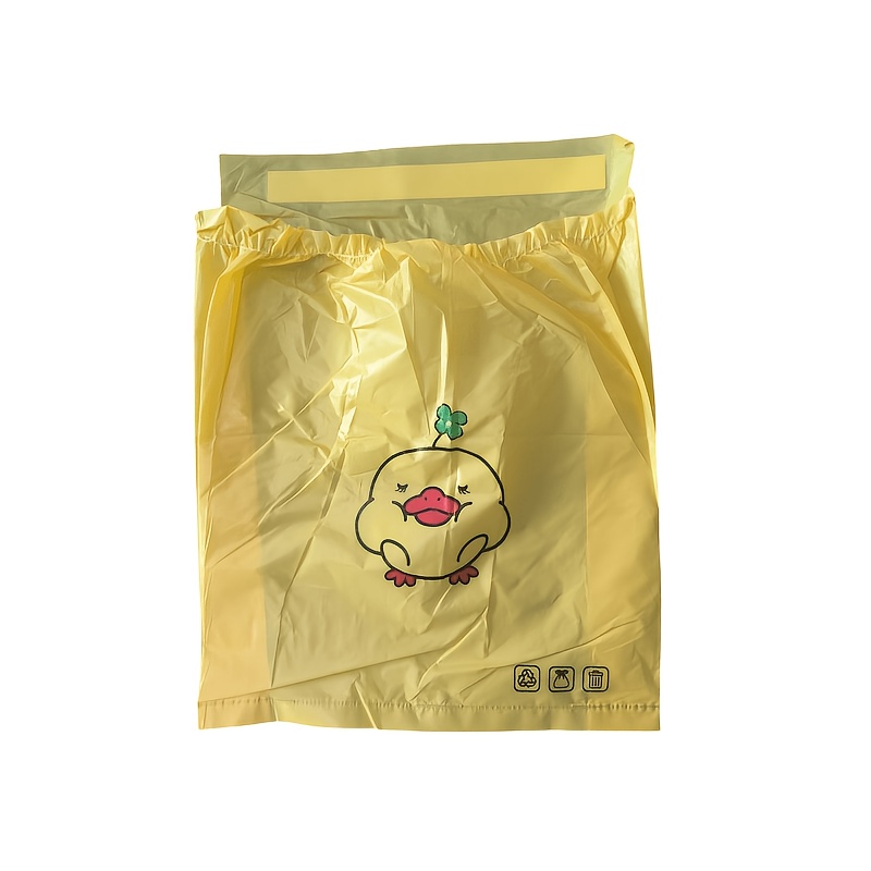 Image of 15pcs/pack Adhesive Car Trash Bag Disposable Car Interior Hanging Multi-functional Small Plastic Bag Car Garbage Bin