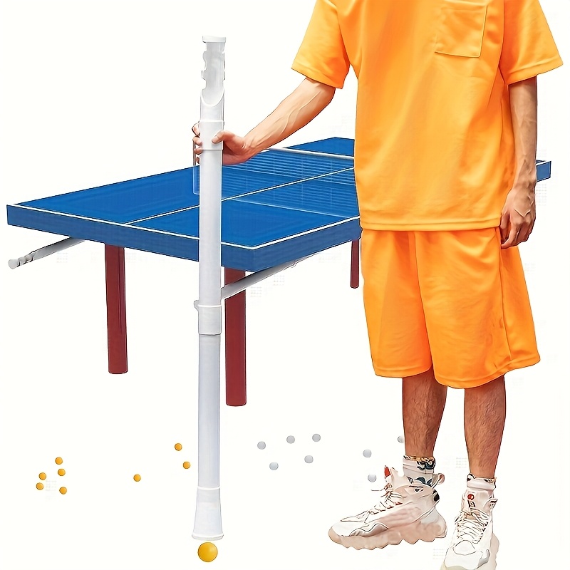 Image of Aetius 1pc Table Tennis Ball Picker, Pong Ball Picker Upper Tube Holds About 25 Balls, 43.5 Inch/110cm Detachable Ball Collector Pong Accessories