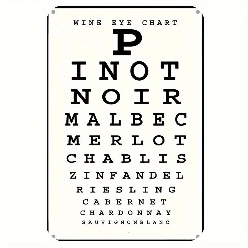 Image of Vintage Wine Metal Tin Sign 8x12" - Ideal For Home Bar, Kitchen, Cafe, Or Garage Wall Decor | Rustic, No Power Needed, Easy To Hang, No Power Needed, Easy To Hang