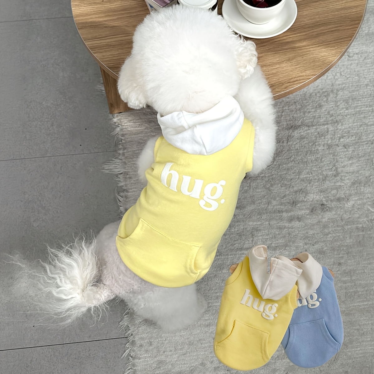 1pc of small to medium sized pet clothing for cats and dogs a sleeveless hooded vest for dogs a dog hoodie and cat apparel clothes soft and comfortable suitable for     daily wear Product details 2