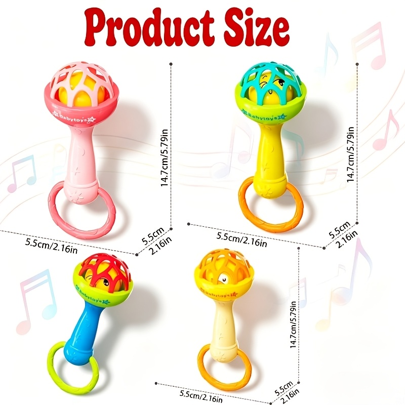 Baby Grasping Bell Toy for Sensory Development