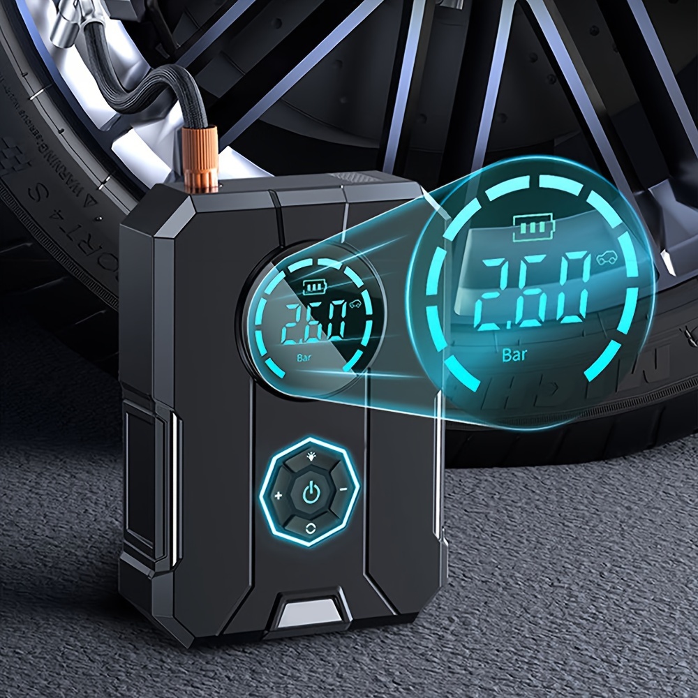 

Portable Car Air , 150psi Tire , Car Battery , Usb-c Led Lights