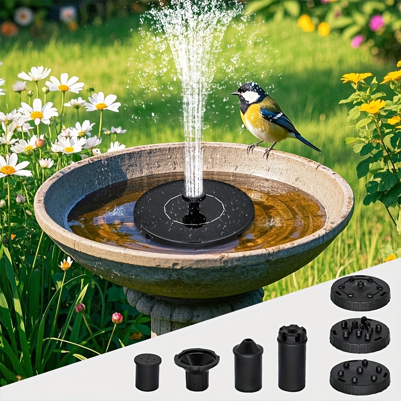 Fontaine Solaire Pour Bain D'oiseaux - Pompe à Eau écologique Pour Jardin, étangs Ou Bassins Extérieurs