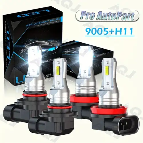 Combo 9005+H11+H11 LED Headlight Kit Fog light Bulbs High Low Beam 6000K White A | UK Combo 9005+H11+H11 LED Headlight Kit Fog light Bulbs High Low Beam 6000K White A | UK
