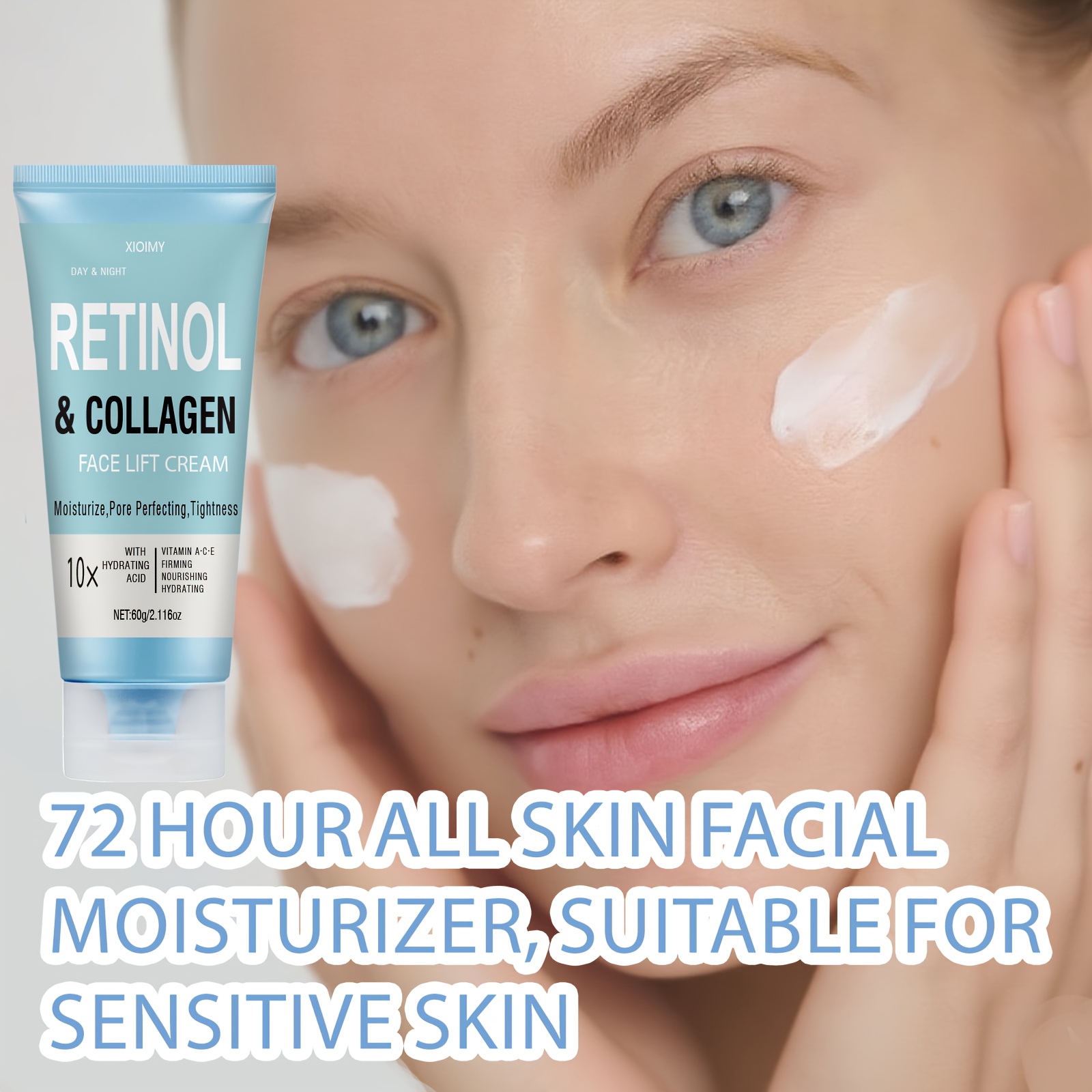3pcs 10X Collagen And Retinol Facial Care Package, with Multiple Effects to Care Facial Skin, Including Facial Mask, Eye Cream, Essence, Face Cream, Smooth And Delicate Skin, Farewell to Dry And Dull Skin, And The Best Gift Package - Image 10