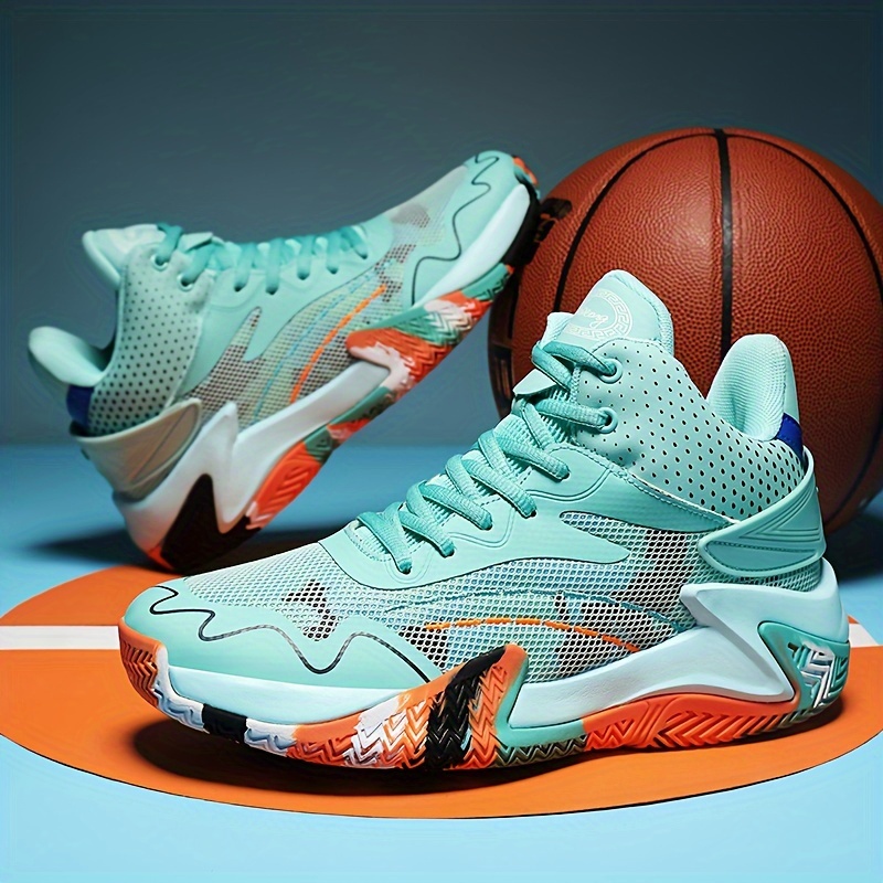 mens high top basketball shoes breathable mesh anti slip durable lightweight sneakers for students Product details 10