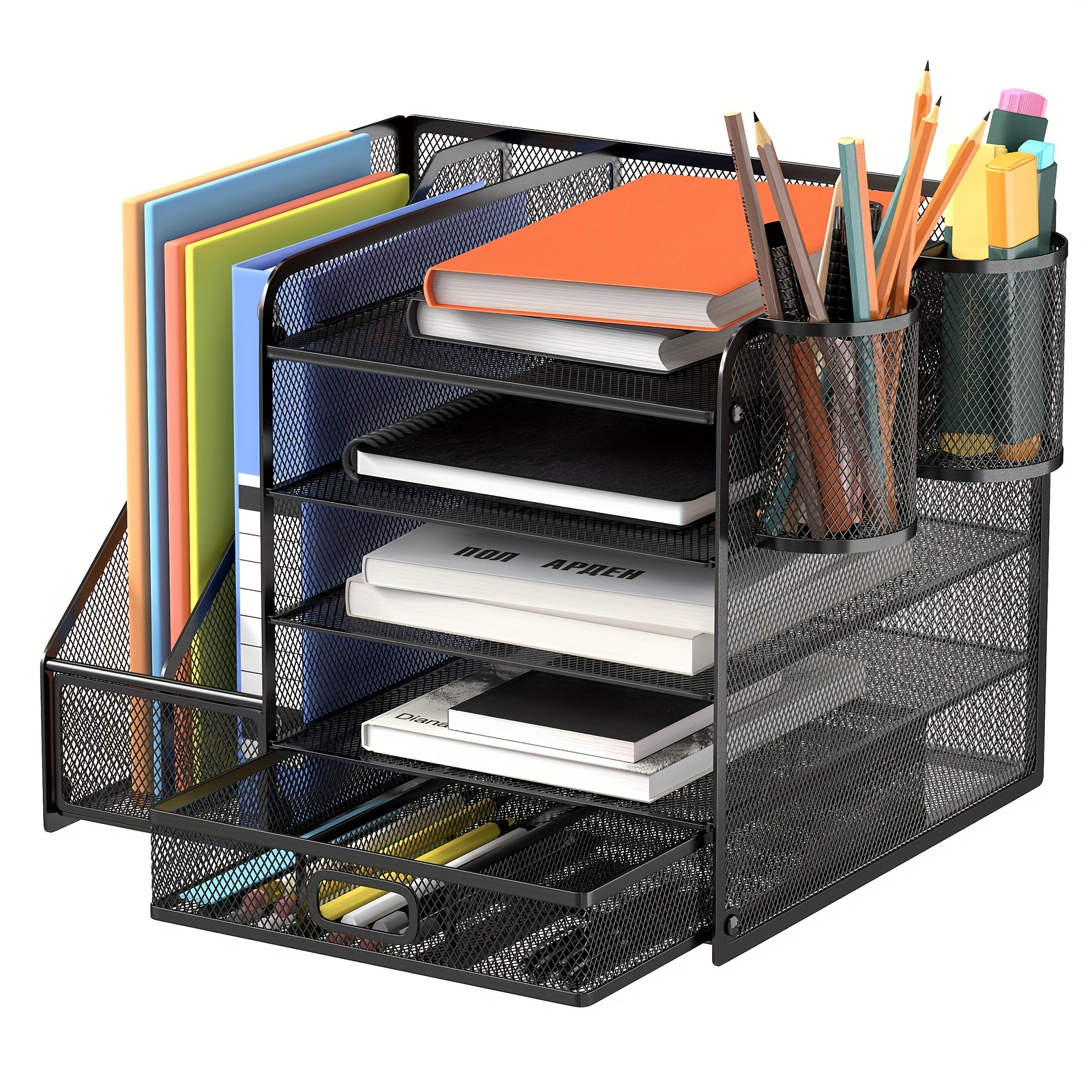 5 stufiger metallgitter schreibtisch organizer schublade - Temu Germany