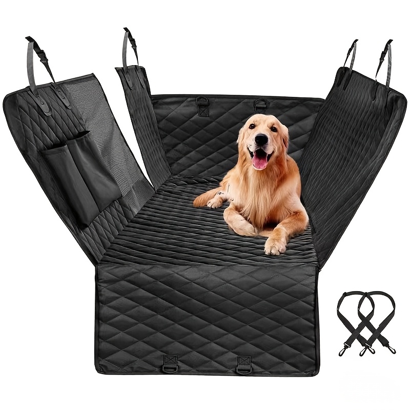 Image of Car Seat Cover Dog Hammock For Car Back Seat With Mesh Window And Side Protection, Rear Seat Covers Back Seat Cover Scratch Proof Nonslip Dog Seat Protector Cover For Most Cars/suv