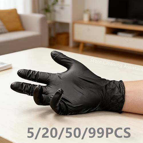 Nitrile Gloves, 5/20/50/99pcs, Suitable for Household Cleaning, Dishwashing, And Home Cleaning in All Scenarios
