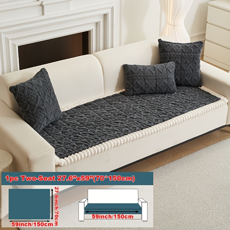 Formal: Luxurious Modern And Fashionable Fluffy Sofa Cushions, Easy To Clean, Machine Washable, Anti-slip Pet-friendly Sofa Covers, Suitable For Single Four-seater Sofas, Decorative And Warming