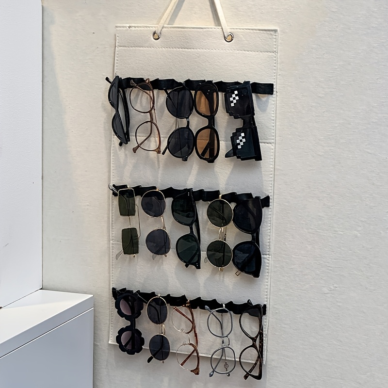 TEMU 1pc Wall Hanging Storage Organizer Bag, Holder For Fashion Glasses, Eyeglasses, Headbands & Hair Accessories, Space , , For Women Men Home