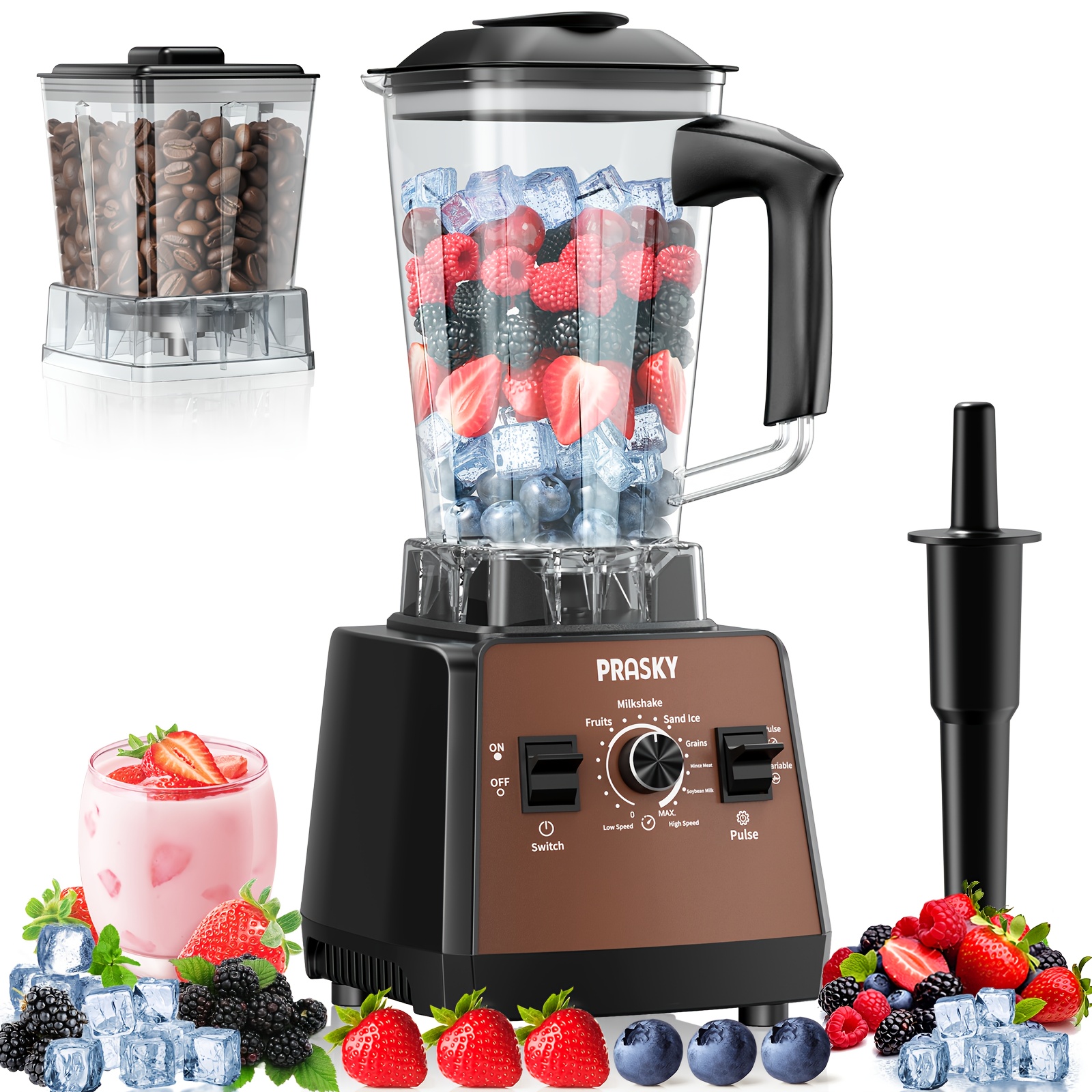 Professional Food Processor Blender, Smoothies Blender, Max.2400W... product image 14