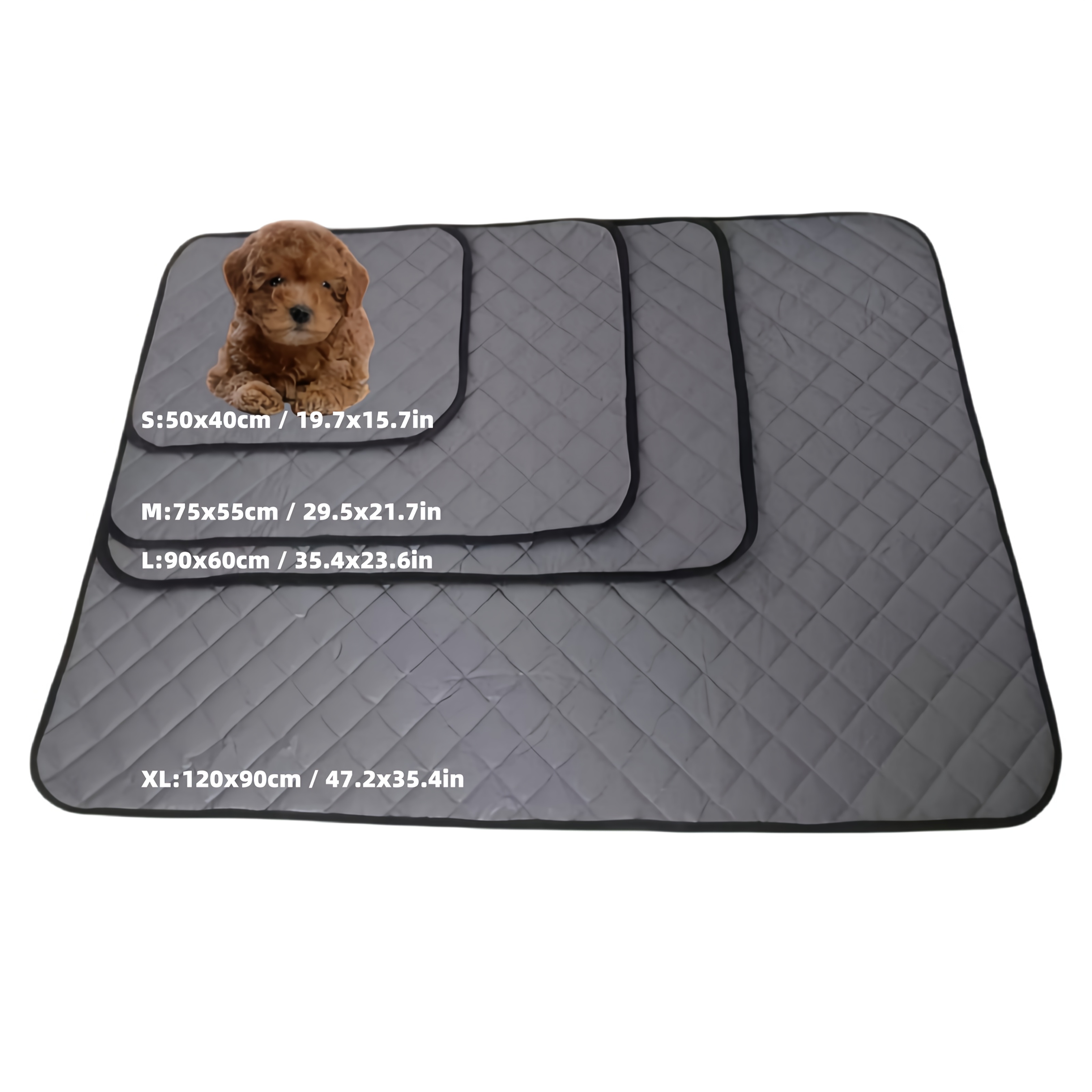 E-shop Wasserdichte Haustierbettmatte für Hunde und Katzen, Leicht zu Reinigen, Abwischbare Hundebettunterlage – für Sofas, Autos, Betten und Mehr –