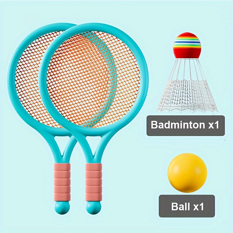 

Cute Candy Color Matching Indoor And Outdoor Leisure Sports Tennis Racket Set, Parent-child Interactive Game Activity Toy Christmas, Gift