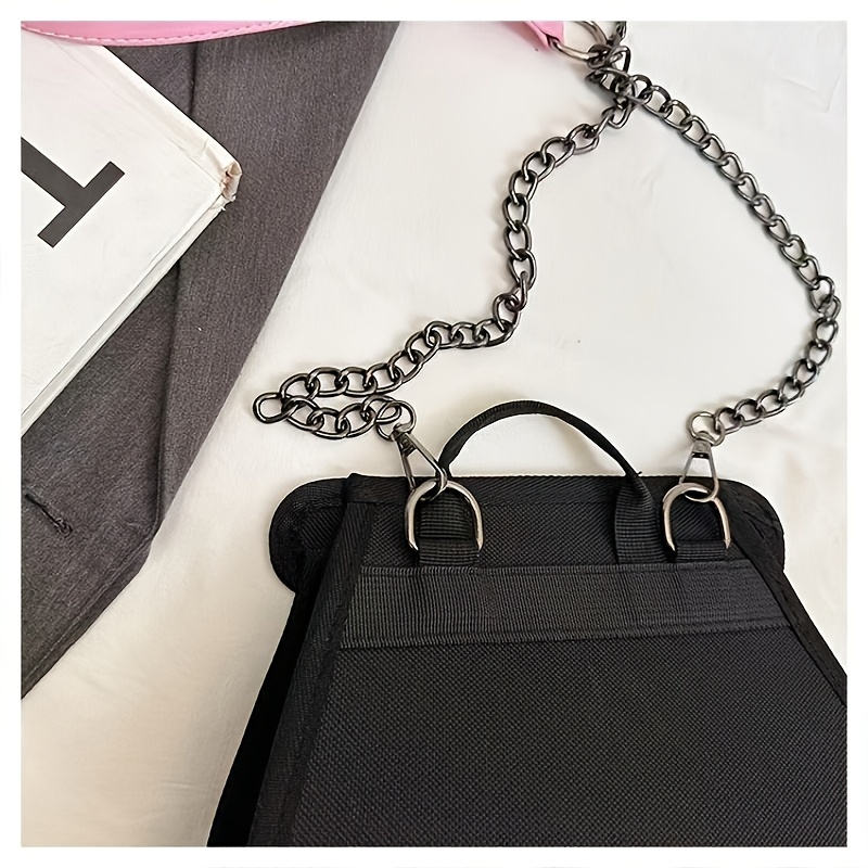 Borsa a tracolla creativa bidimensionale con effetto fumetto, colori a contrasto, piccola borsa a tracolla portatile per uso quotidiano_voghion.com