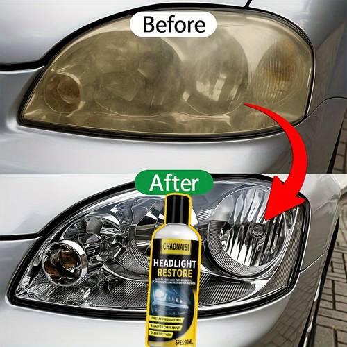 30ml professional car headlight restorer removes yellowing oxidation and lens polishing abrasive headlight brightness polishing