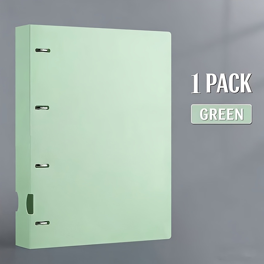 TEMU 1pc Morandi-colored High-end D-ring Binder, Smooth Opening And Closing, Secure And Non-scattering Paper Holding. Spacious Capacity For A4 Files,