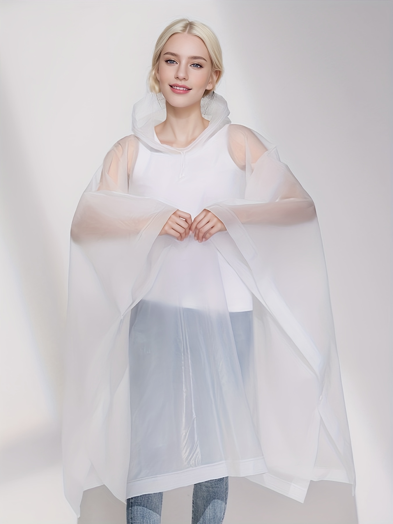 womens high quality eva transparent raincoat season full Temu