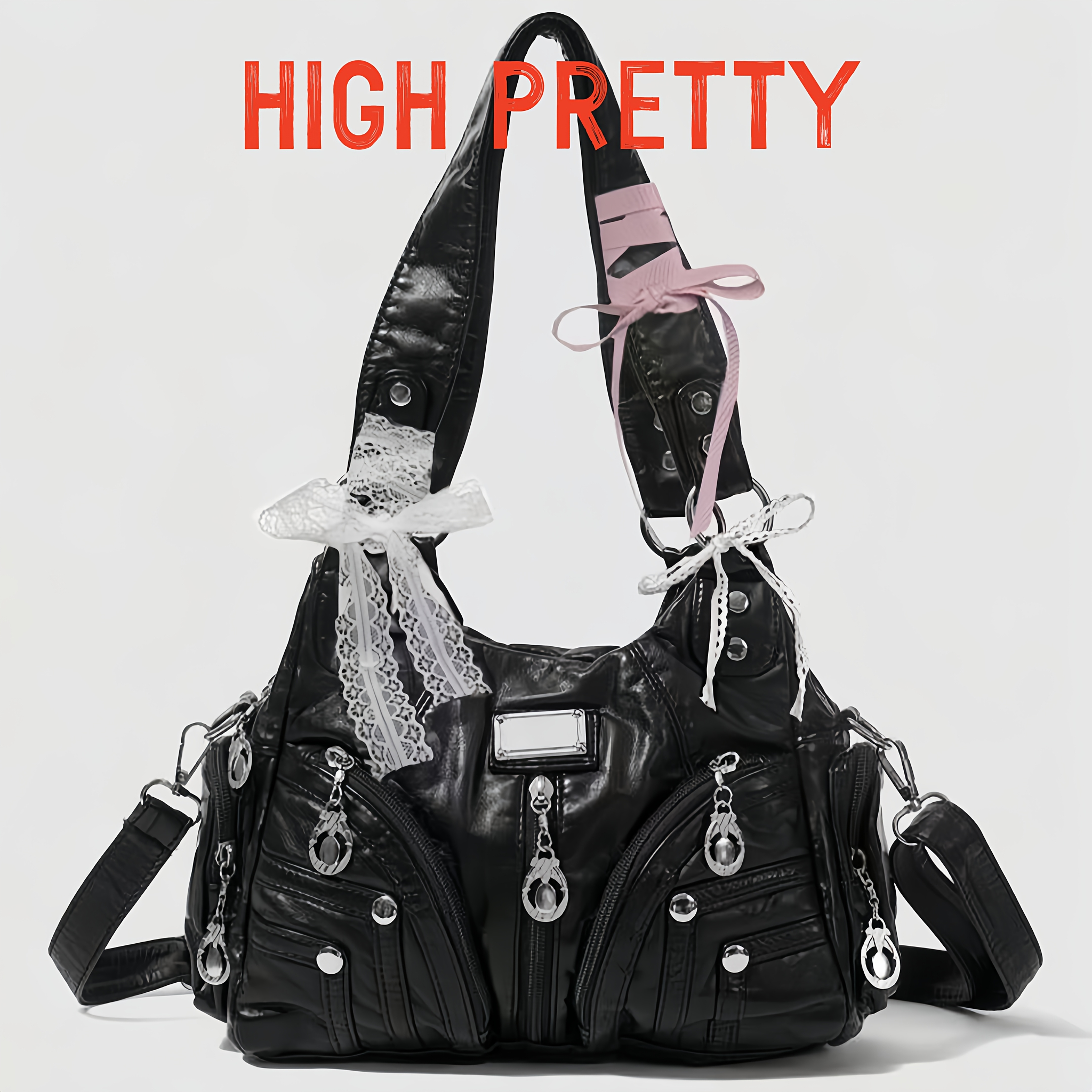 a vintage y2k punk style shoulder bag women featuring - Temu Oman