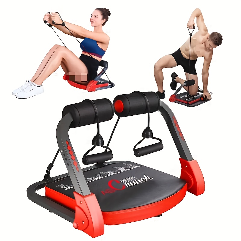 Ab Workout Machine For Ab Core, Sit Up&Push Up Exercise Bench For Ab Crunch, Sit Up&Push Up Exercise Equipment With Resistance Bands, Core Strength Training Machine, Christmas Gift