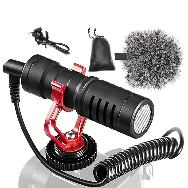 

Wireless Dslr Camera Recording Microphone Compatible With And Cameras Integrated , High Efficiency Noise Reduction Suitable For Video Recording And Live Interview Audio Essential For Home Travelling