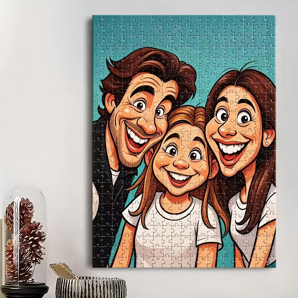 TEMU Photo Custom Puzzle - Personalized Family Portrait Jigsaw, For Adults Use, Custom Photo Puzzle As Home Wall Art Decoration And Ideal Creative